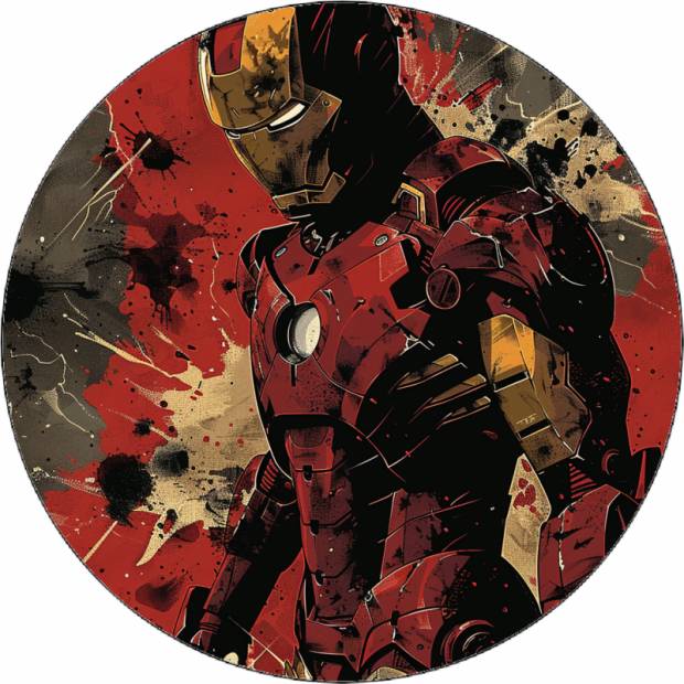 Jedlý papír Iron man ve tmě 19,5 cm