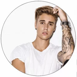 Jedlý papír Justin Bieber 19,5 cm