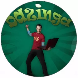 Jedlý papír The big bang theory - Teorie velkého třesku Sheldon Bazinga 19,5 cm