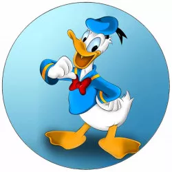 Jedlý papír Kačer Donald 19,5 cm