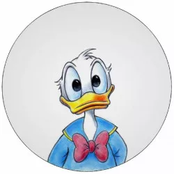 Jedlý papír Kačer Donald bez čepice 19,5 cm