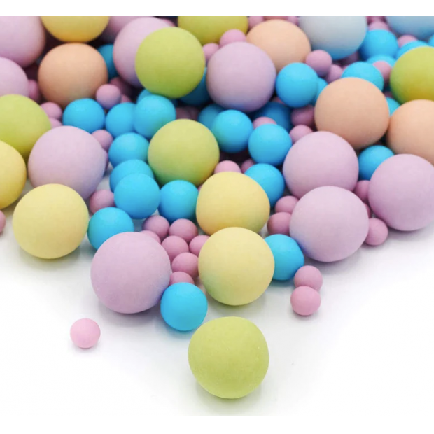 Zdobení choco kuličky XL, bubble gum 160g - Happy Sprinkles