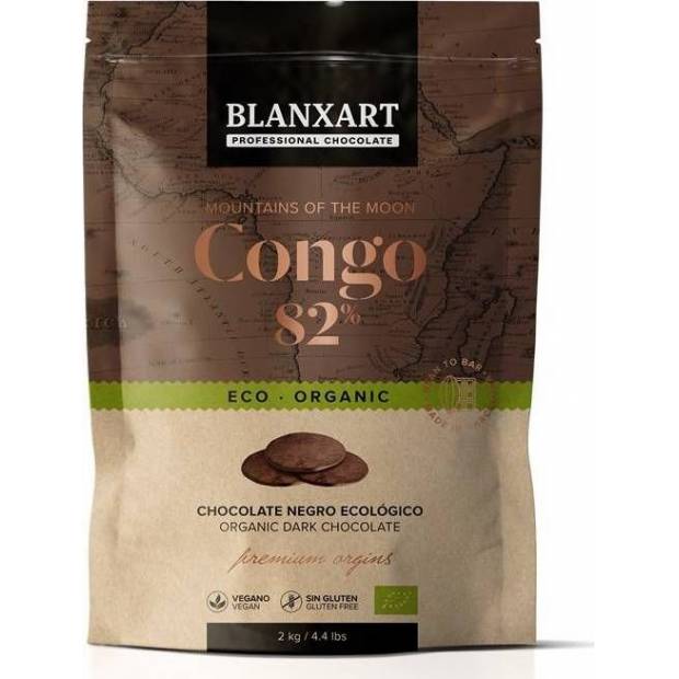 Blanxart Pravá hořká čokoláda ECO Congo 82% (2 kg)