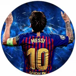 Jedlý papír Lionel Messi v dresu FC Barcelona 19,5 cm