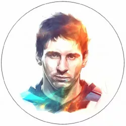 Jedlý papír Lionel Messi animace 19,5 cm