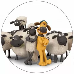 Jedlý papír ovečka Shaun a ovce 19,5 cm