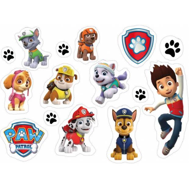 Jedlý papír k vystříhnutí Paw Patrol - Tlapková patrola - Pictu Hap