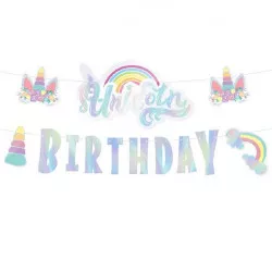 Girlanda papírová Unicorn 250cm - Party Pal