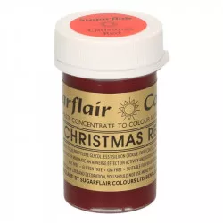 Gelová barva christmas red 25g - Sugarflair