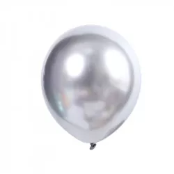 Latexové balónky metalicky stříbné 50ks 30cm - Cakesicq