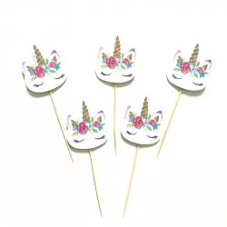Zápich do muffinů unicorn 24ks - Cakesicq