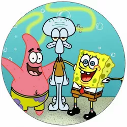 Jedlý papír Sponge Bob a přátelé 19,5 cm