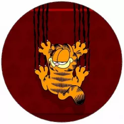 Jedlý papír Garfield škrábající zeď 19,5 cm