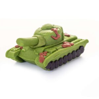 Cukrová figurka - tank - K Decor