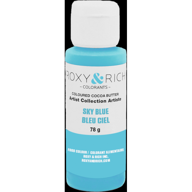 Kakaové máslo barevné 78g sky blue - Roxy and Rich