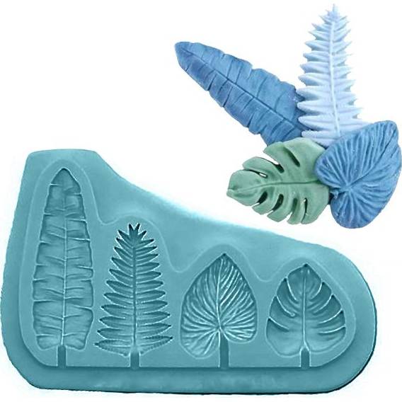 Silikonová formička - listy 9x5,5cm - Cakesicq