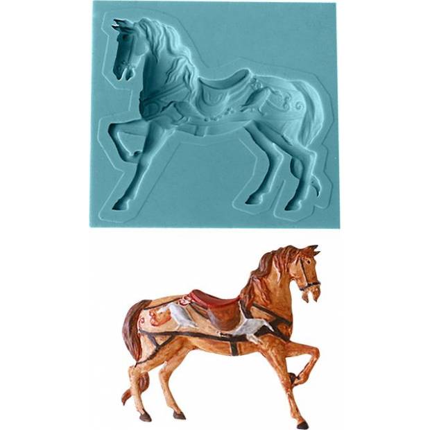 Silikonová formička kůň 8x7,5cm - Cakesicq