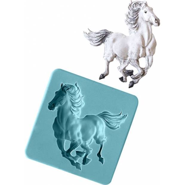 Silikonová formička kůň běžící 7x7cm - Cakesicq