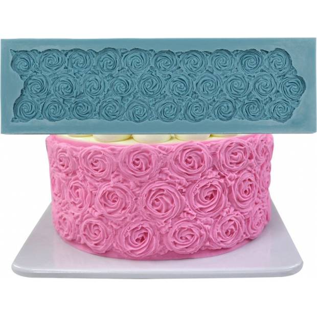 Silikonová formička na povrchy růže 32,5x9,5cm - Cakesicq