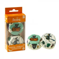 Košíčky na muffiny čarodějnice a dýně 36ks - Decora
