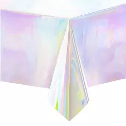 Ubrus duhové stříbrný 274x137cm - Party Pal
