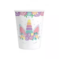 Papírové kelímky unicorn 220ml 6ks - Party Pal