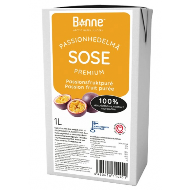 Ovocné pyré 100% Marakuja 1l - Bonne