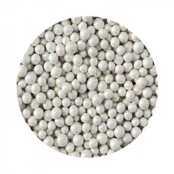 Cukrové perličky bílé metalické 3-4mm 1kg - I LOVE CAKES