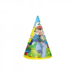 Párty papírová čepička Pokémon 6ks - Cakesicq