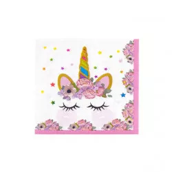 Papírové ubrousky 33x33cm 10ks Unicorn - Cakesicq
