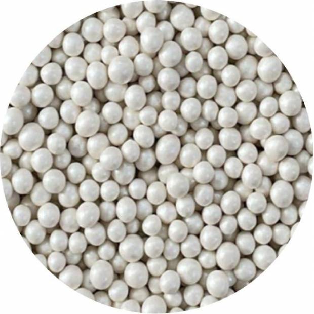 Cukrové perličky bílé metalické 3-4mm 1kg - I LOVE CAKES