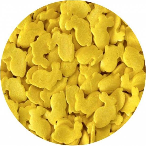 Cukrové zdobení žlutí zajíčci 80g - I LOVE CAKES