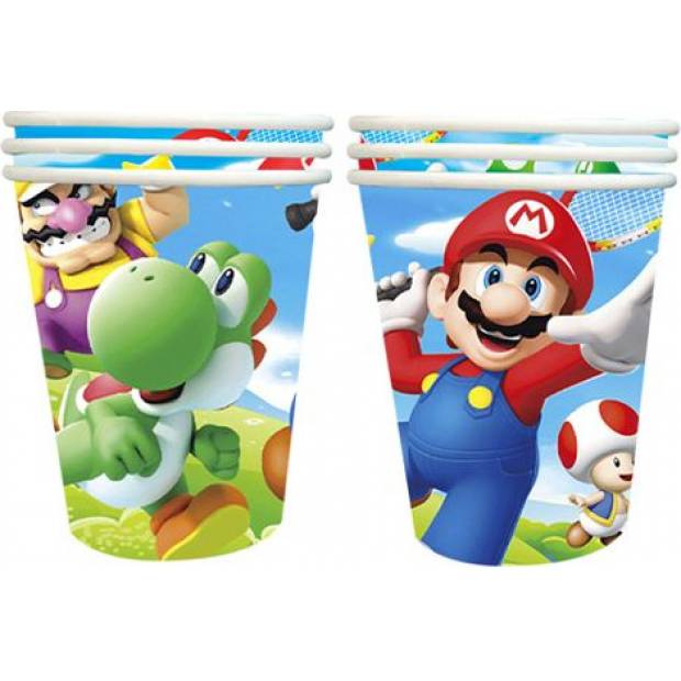 Papírové kelímky 10ks Mario - Cakesicq