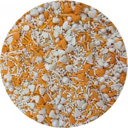 Cukrové zdobení Oranžový mix 80g - I LOVE CAKES