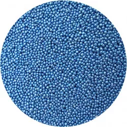 Cukrové perličky metalické modré 2mm 80g - I LOVE CAKES