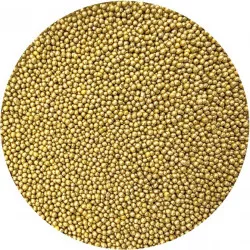 Cukrové perličky metalické zlaté III. 2mm 80g - I LOVE CAKES