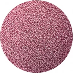 Cukrové perličky metalické růžové 2mm 80g - I LOVE CAKES