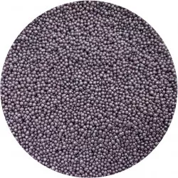 Cukrové perličky metalické fialové 2mm 80g - I LOVE CAKES