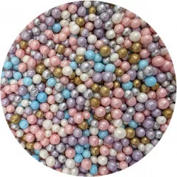 Cukrovo-rýžové perly pastelové mix 5mm 80g - I LOVE CAKES