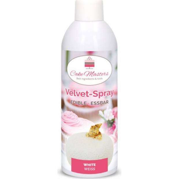 Velvet sprej bílá, 400g - Cake Masters