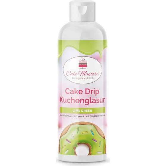 Cake drip limetková zelená 250g - Cake Masters