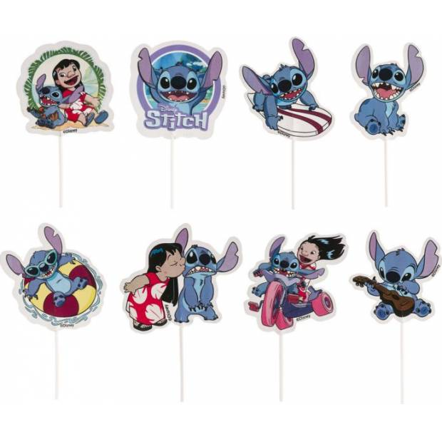 Zápich do dortu Lilo a Stitch, 16 ks - Dekora