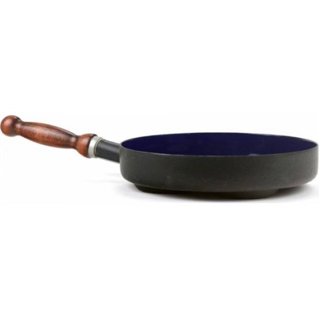 Smaltovaný lívanečník s dř. držadlem 24 cm - Belis