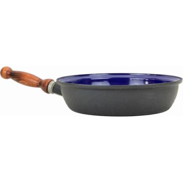 Smaltovaná pánev BSE s odnímatelný dř. držadlem 24 cm - Belis