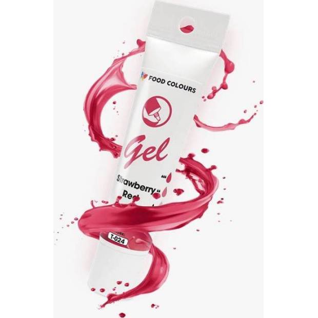 Food Colours gelová barva tuba Strawberry Red 30 g