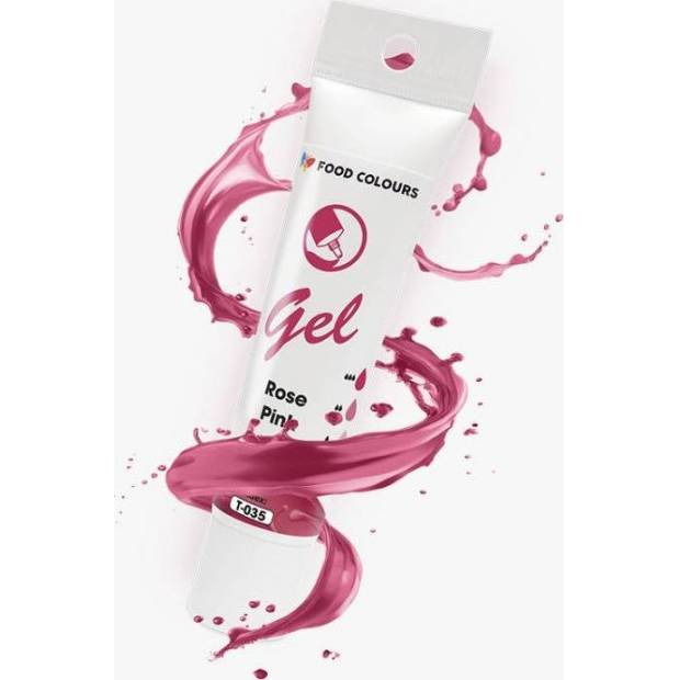 Food Colours gelová barva tuba Rose Pink 30 g