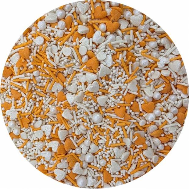 Cukrové zdobení Oranžový mix 80g - I LOVE CAKES