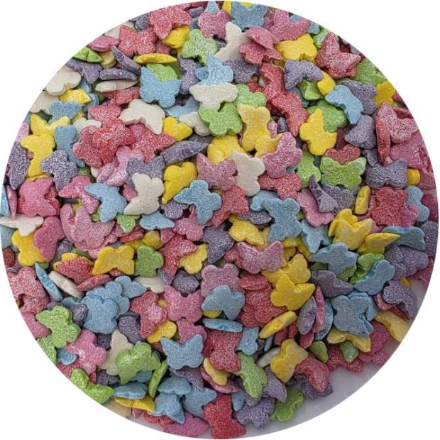Cukrové zdobení Barevní motýlci 80g - I LOVE CAKES