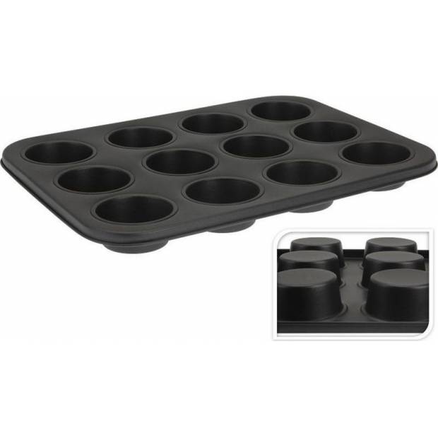 Plechová forma na muffiny na 12ks 35x26,5cm - Brunbeste