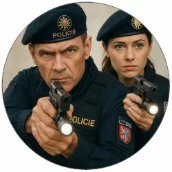 Jedlý papír policie kryj mi záda 19,5cm - Pictu Hap